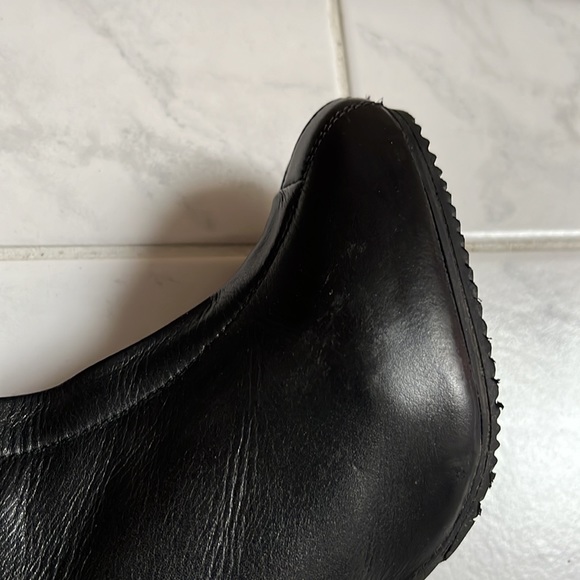 Topshop black lace up heeled boots - Picture 4 of 10